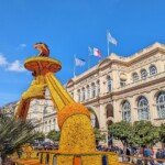 Menton citrus Olympic torch